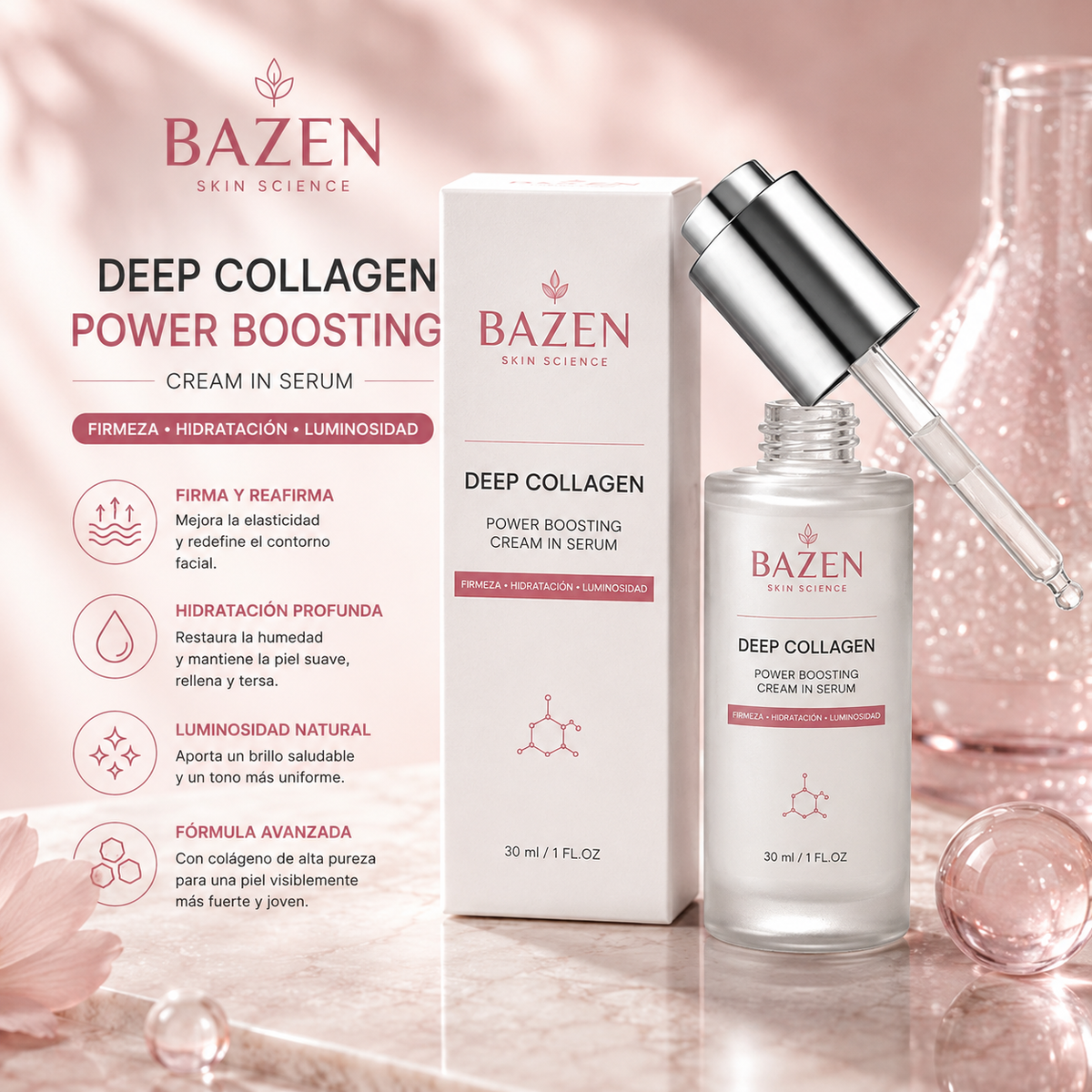 Tratamiento Lifting Intensivo de Péptidos de Seda – BAZEN™