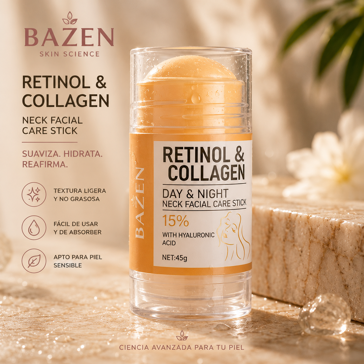 Retinol Neck Stick – BAZEN™