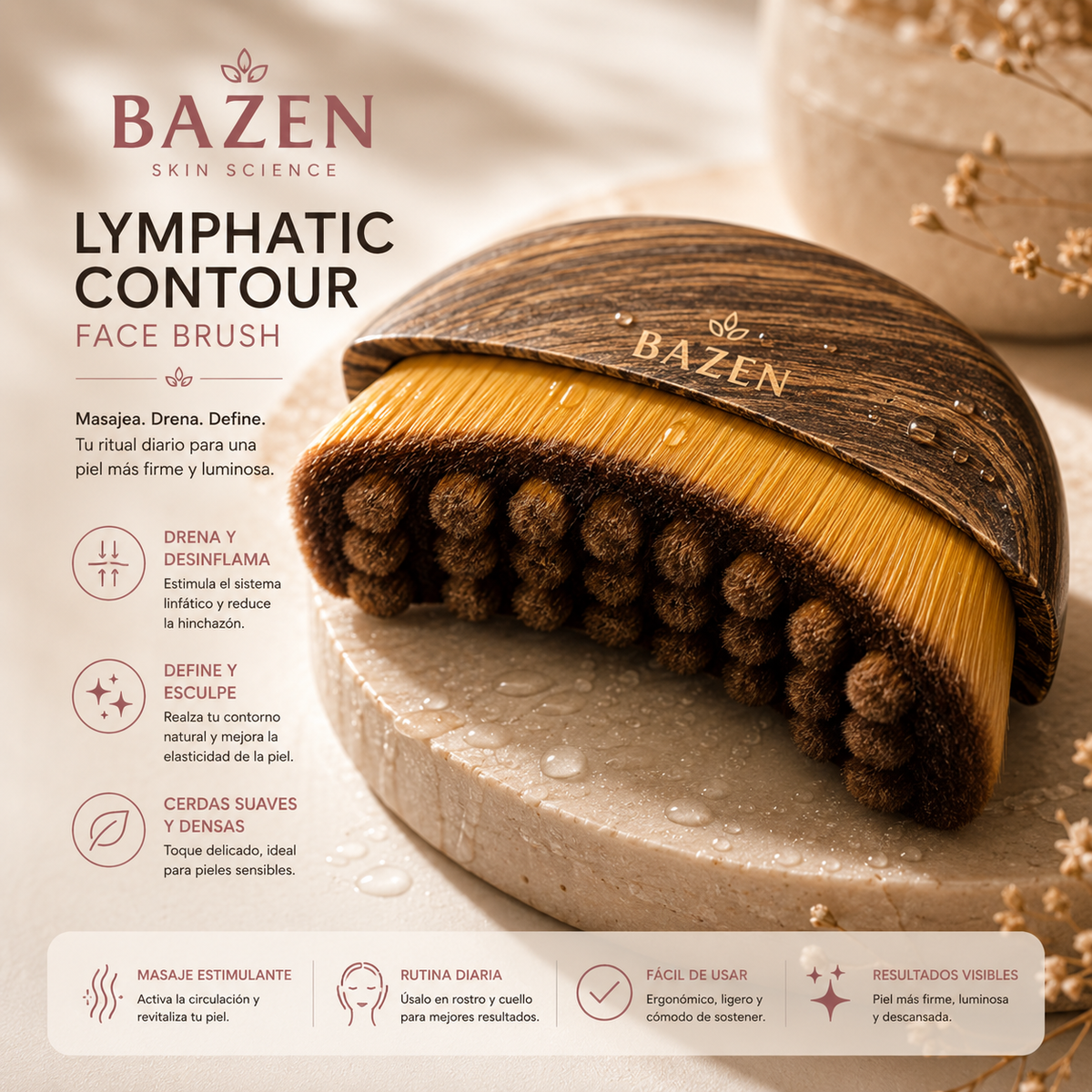 Lymphatic Face Brush – BAZEN™