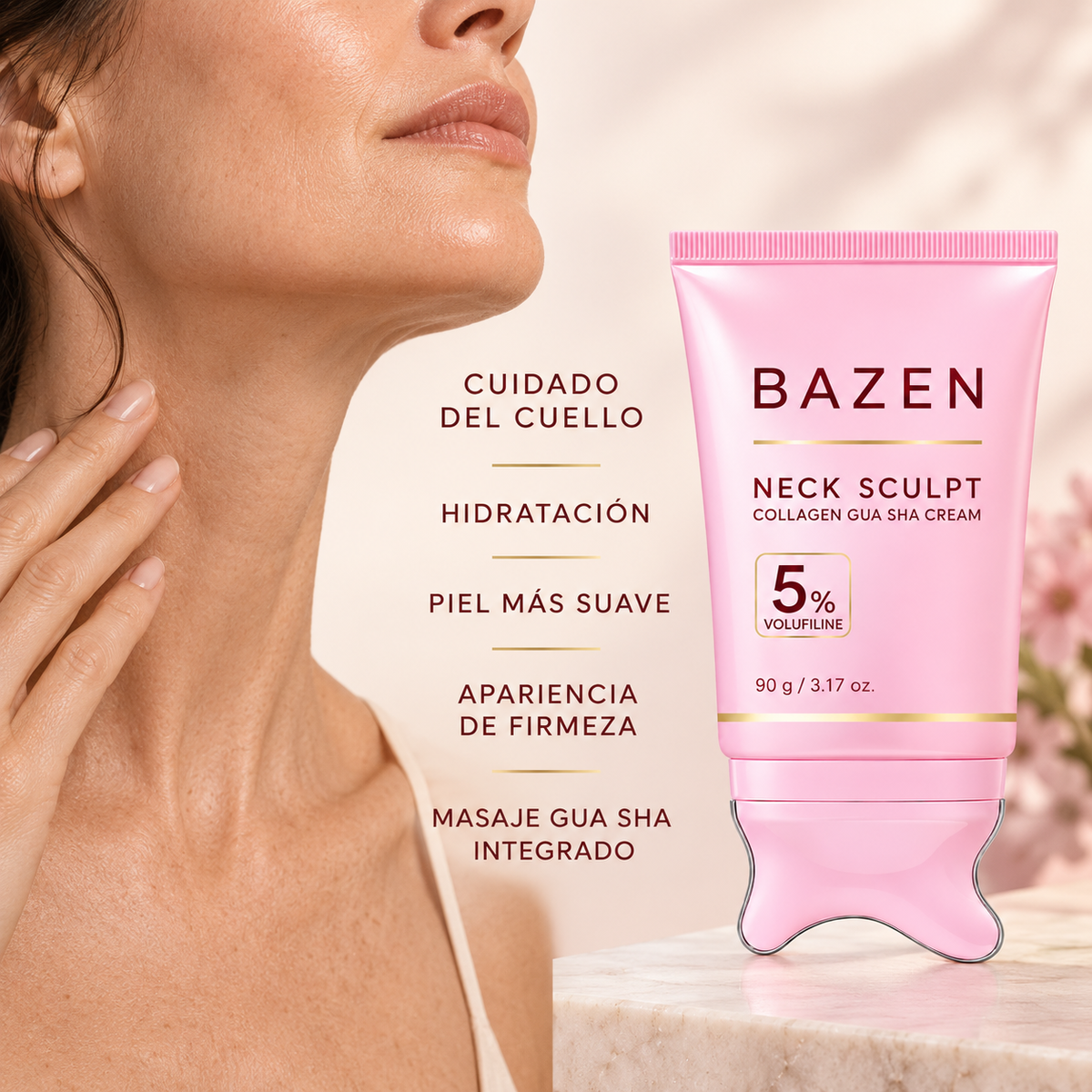 Cuello Lift con Gua Sha™ – BAZEN