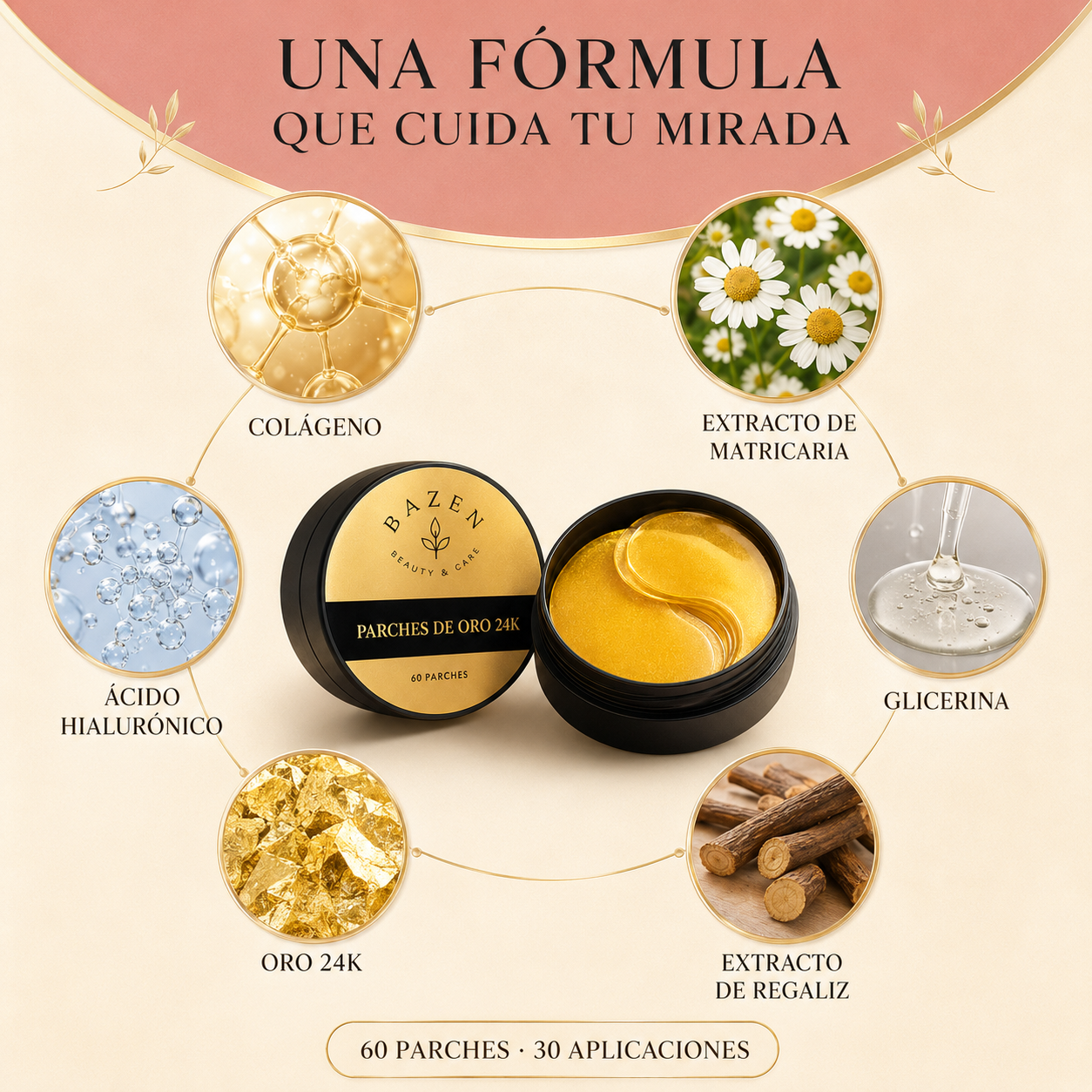 Gold Collagen Eye Mask - BAZEN™